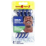 Gillette Derma Proteção: 4 Aparelhos Anti-Encravamento - imagem 1