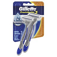 Gillette Prestobarba 3: Barbear Suave e Rápido com 2 Unidades - imagem 1