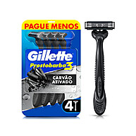 Gillette Prestobarba3 Charcoal: Barbear Rente e Refrescante - imagem 1