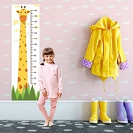 Régua de Crescimento Infantil Adesivo de Parede com Tema Girafa - Decore e Acompanhe o Crescimento com Estilo - imagem 3