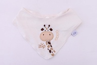 Babador Bandana Infantil com Estampas Divertidas - 2 Unidades (Passarinho e Girafa) - imagem 1