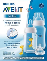 Mamadeira Anti-Colic Girafa Combo - Philips Avent 260ml + 330ml com Bico Número 4 - imagem 4
