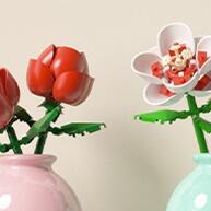 Girassóis e Rosas Eternas: Brinquedo de Construção para Crianças - imagem 1
