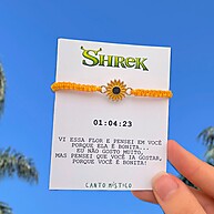 Presente Namoro Shrek: Pulseira + Colar Girassol 🌻 - imagem 1