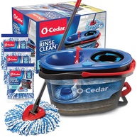 O-Cedar EasyWring RinseClean - Esfregão Giratório com Sistema de Limpeza por Microfibra e 3 Refis Extras - imagem 1