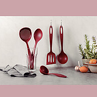 Kit Tramontina 6 Peças em Nylon + Pote Inox Giratório - imagem 2