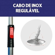 Mop Giratório com Cesto em Inox, 2 Refis e Dispenser de Sabão - Limpeza Inteligente e Eficiente - imagem 5