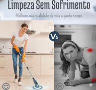 Mop Elétrico Giratório 9 em 1 - Potência Turbo 25W, Sem Fio, com 9 Escovas, Cabo Ajustável, Bateria 5000mAh, Impermeável IPX7 - imagem 5