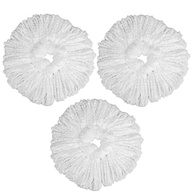Refil Mop 16cm para Mop Giratório 360° Perfect Pró - Kit com 3 Refis em Microfibra Branco - imagem 2