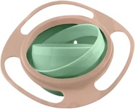 Prato Giratório 360° Giro Bowl com Tampa - Anti-Derrapante para Bebês (Verde Menta) - imagem 1