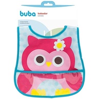 Babador com Bolso Coruja Girl da Buba - Impermeável e Prático para Bebês - imagem 4