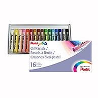 Giz Pastel Oleoso Pentel: 16 Cores Vibrantes - imagem 1