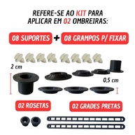 Kit Restauro Presilha Ombreira para Gol Parati Saveiro Voyage GL GLS GTS GTi 87 a 94 - Peças Premium para Restauração - imagem 4