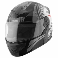 Capacete Moto Mixs Gladiator RPM Articulado Escamoteável Robocop Brilhante - Segurança e Estilo - imagem 3