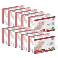 EDI Clear Powder Free Vinyl Glove,4.3 mil,Disposable glove,Industrial Glove,Clear, Latex Free and Allergy Free, Plastic, Work, Food Service, Cleaning,100 gloves per box (1000, large) - imagem 1