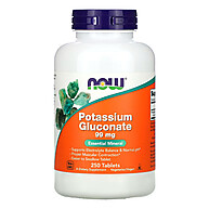 Gluconato de Potássio 99mg Now Foods: Energia e Saúde! - imagem 1