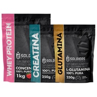 Kit Musculação: Whey, Creatina e Glutamina - imagem 2