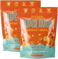 Kit 2X: Super Aveia Amendoim com Banana Sem Glúten Holyfoods 66g - imagem 1