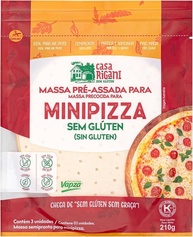 CASA RIGANI SEM GLÚTEN Mini Pizza Sem Trigo - imagem 1