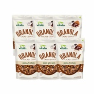 Kit 6X: Granola Cacau e Coco Sem Glúten Vitalin 200g - imagem 2