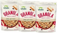 Kit 3X: Granola Maçã e Canela Sem Glúten Vitalin 200g - imagem 1