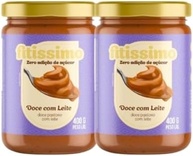 Kit 2 Doce de Leite Fit 400g Zero Açúcar Zero Lactose Sem Glúten Diet Fitissimo - imagem 1