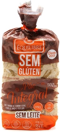 PÃO FORMA INTEGRAL SEM GLÚTEN 350G EQUILIBRE - imagem 1