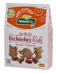 Bichinhos Kids Natural Life - Sabor Morango - Vegano - Sem Glúten - 80g - imagem 2