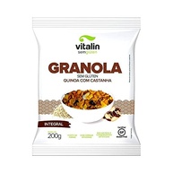 Granola Sem Glúten Integral Quinoa com Castanha 200gr - Vitalin - imagem 1