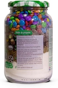Cookie Mix Com Chocolates Coloridos SEM GLÚTEN 470g - Vida Gourmet - imagem 1