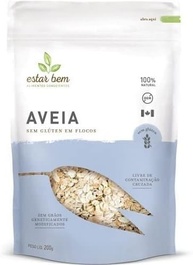 Kit 2X: Aveia em Flocos Sem Glúten Estar Bem 200g - imagem 1