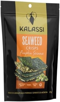 Kalassi Snack Gergelim Alga Marinha E Semente De Abóbora Sem Glúten Sachê 25G - imagem 2