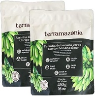 Kit 2X: Farinha de Banana Verde Sem Glúten Terramazonia 450g - imagem 1