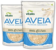 Kit 2 Aveia Flocos Grossos Sem Glúten Vitalin - imagem 1