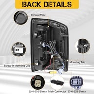 Conjunto de Lanterna Traseira LED para GMC Sierra 1500 | 2014-2018 Denali - Upgrade Completo - imagem 4