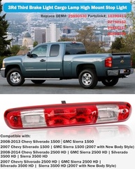 Terceira Luz de Freio LED para Chevy Silverado & GMC Sierra 2007-2013 | Segurança e Estilo - imagem 3