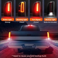 Luz Traseira LED 3º Terço Freio Carga para Chevy Silverado & GMC Sierra 07-14 - imagem 3