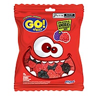 Go Jelly Amoras: Balas de Gelatina Sabor Amora 70g - imagem 1
