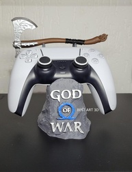 Suporte para Controle PS5 e PS4 God of War Ragnarok - Machado Leviathan Temático - imagem 1