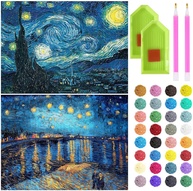 Kits de Pintura de Diamante 5D Van Gogh - Full Drill com Tela HD 30x40cm - imagem 1