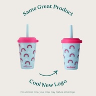 REDUCE GoGo's Copos Infantil Portátil 350ml com Canudo e Tampa à Prova de Vazamento - 5 Unidades Empilháveis Laváveis - imagem 4