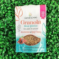Kit 3 Granolas Zero Açúcar Sem Glúten Leve Croc: Biomassa e Goji Berry, Quinoa e Amêndoa, Aveia - imagem 3