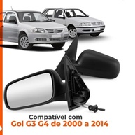 Par de Retrovisores Externos Gol G3 G4 (2000-2014) 4 Portas - Controle Manual - imagem 4