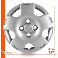 Kit 4 Calotas Gol G4 Aro 13 Prata Cubo Alto Grid - Design Moderno e Resistente - imagem 4