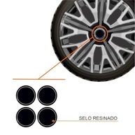 Jogo de Calotas Triton Sport Black Silver Graphite Aro 14 para Gol, Fox, Saveiro e Mais! - imagem 3