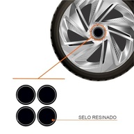 Jogo de Calotas Nitro Silver Aro 13 para Gol, Fox, Saveiro e Mais + Selo Resinado - imagem 3