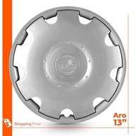Kit 4 Calotas Aro 13 Gol Parati G3 2000-2005 Grid Prata - Design Esportivo e Fixação Segura - imagem 4