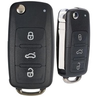 Kit Carcaça Chave Canivete 3 Botões para Gol, Voyage G6, Amarok, Fox e Up - Lâmina Virgem e Emblema Incluso - imagem 2