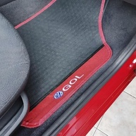 Tapete Automotivo Borracha e Carpete Personalizado para Gol G1 a G8 - Vermelho - imagem 5