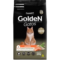 Golden Gatos Castrados Salmão 3Kg: Nutrição Completa - imagem 1